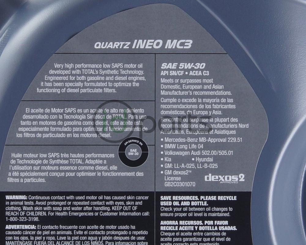 Total Quartz Ineo MC3 5w30 1 Quart Picture 2