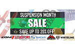 Up to 20% Off During our Suspension Month Sale