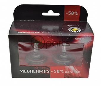 H4 Mega-Plus +50% Bulb 2-Pack (A4 Jetta E-Codes)