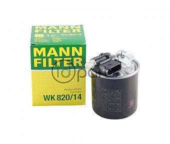 Fuel Filter w/ 5-Pin Plug [MANN] (OM642 Late)(OM651 Early)
