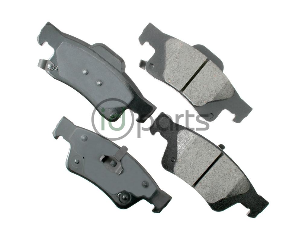 Akebono ProACT Ultra Premium Ceramic Disc Brake Pad Kit - Rear (WK2) Picture 1