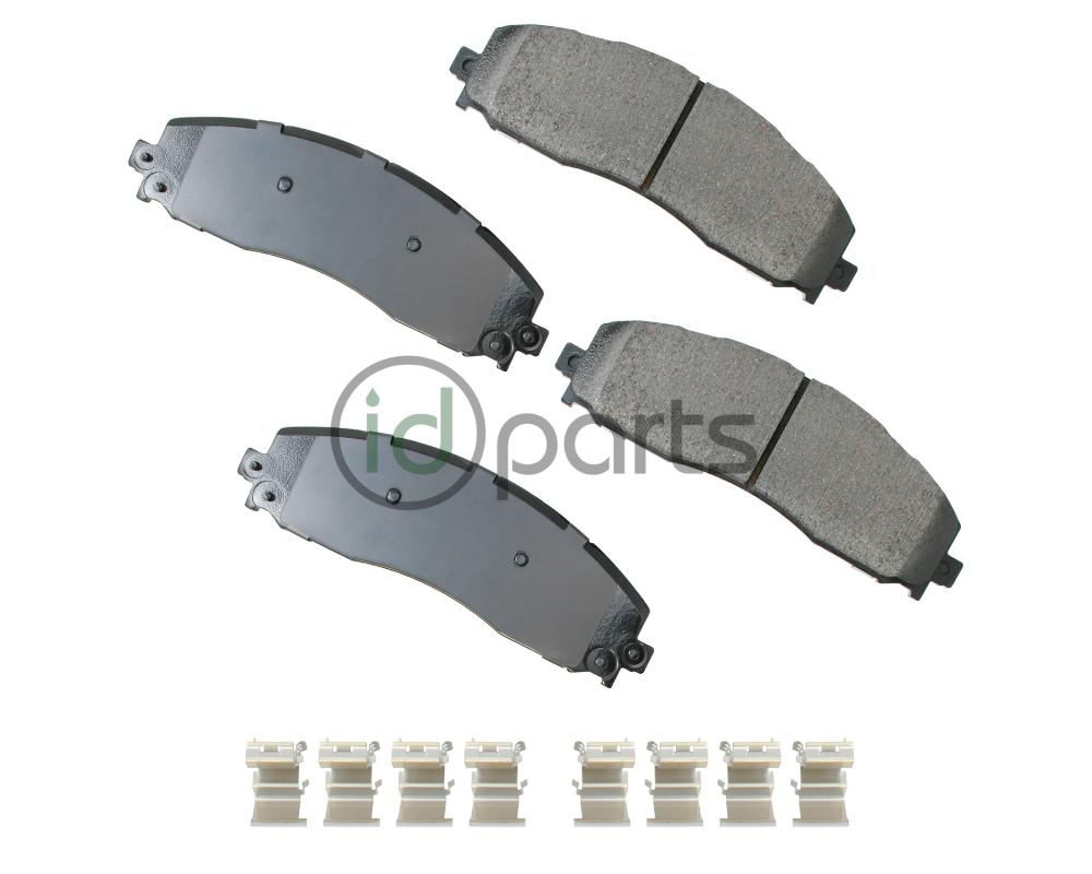 Akebono ProACT Ultra Premium Ceramic Disc Brake Pad Kit - Rear (Super Duty Gen 3/4)