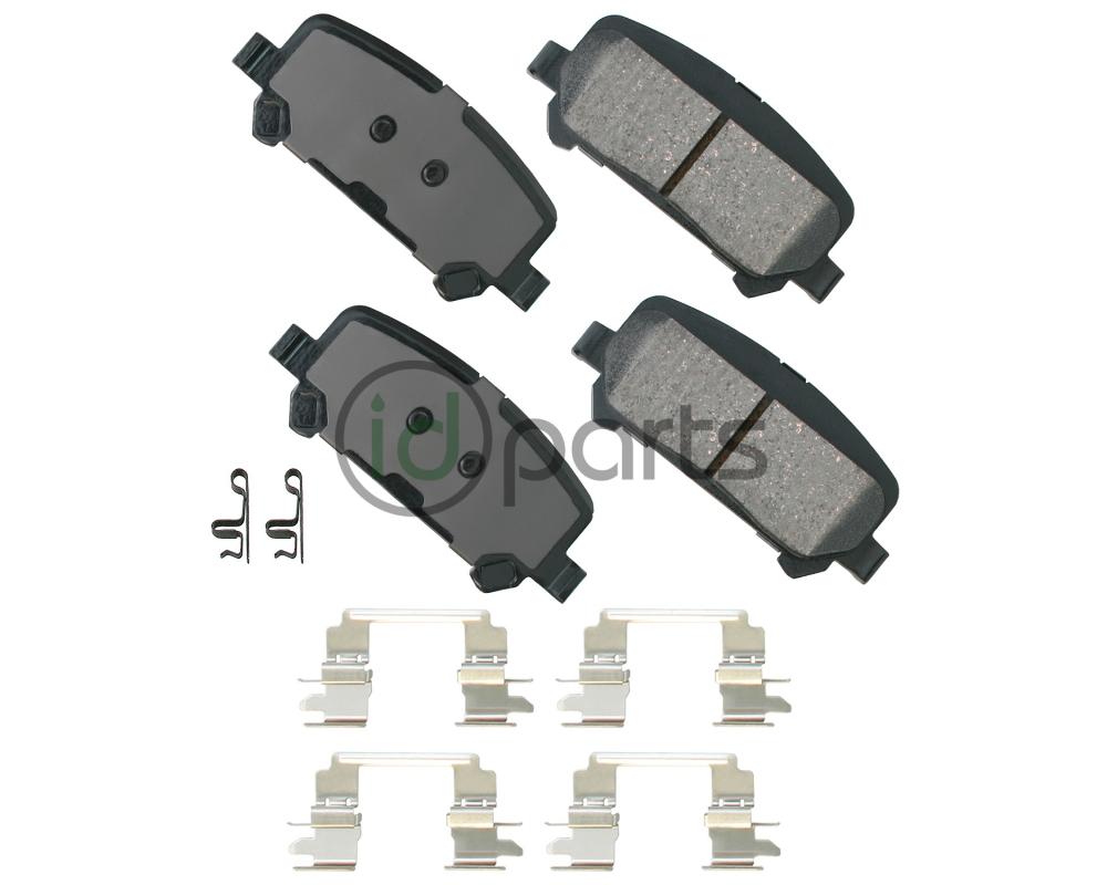 Akebono ProACT Ultra Premium Ceramic Disc Brake Pad Kit - Rear (Colorado/Canyon)