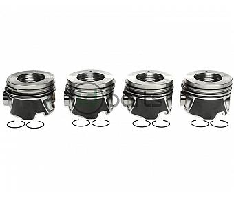 Set of 4 Pistons With Rings For Left Bank [.030 Oversize] (LBZ)(LMM)(LLY)