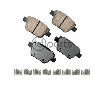 Akebono EURO Ultra Premium Ceramic Disc Brake Pad Kit - Rear (A5 Late)(Mk6)(NMS)