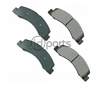 Akebono ProACT Ultra Premium Ceramic Disc Brake Pad Kit - Front (Super Duty Gen 1)(Excursion)